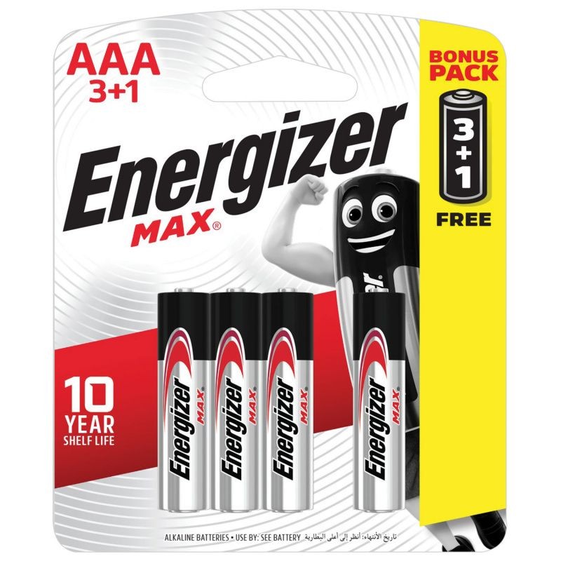 Батарейки алк. ENERGIZER MAX AАA/LR03 (4шт)
