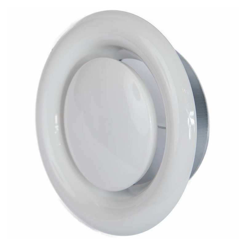 Диффузор вытяжной металический с фланцем d100 DVS100