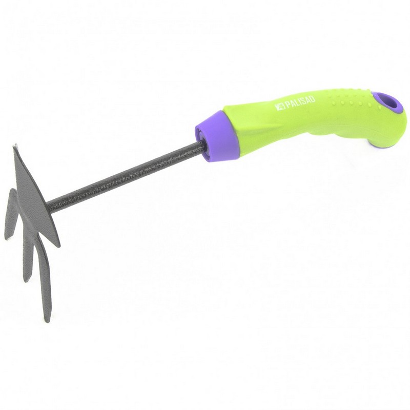 Мотыжка комбинир. 260мм (лепесток, 3 зуба) обрезин.ручка Palisad 62377