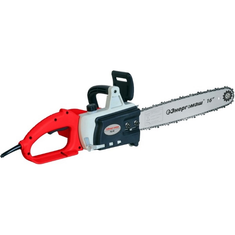 Пила цепная электрич. ЭНЕРГОМАШ ПЦ-40, 2,6кВт 400мм 3/8-1,3мм-59зв 7,5кг