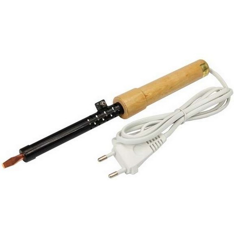 Паяльник 40вт дерев.ручка, жало-6мм ЭПСН-40 REXANT 12-0240