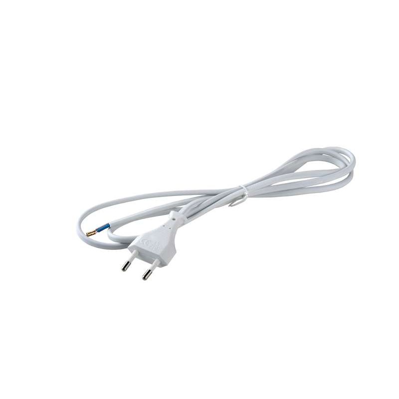 Шнур с вилкой 2,2м белый (ШВВП 2х0,75) UNIVersal 9632227