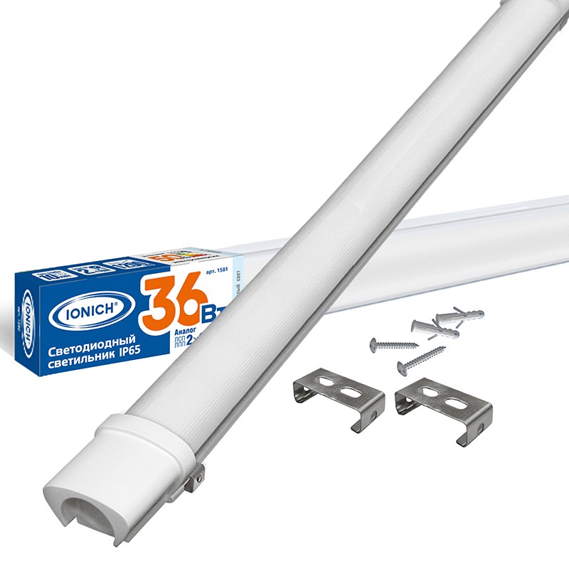 Светильник LED 36вт 1200мм 6500К 3000лм IP65 ДСП1200 IONICH 2029