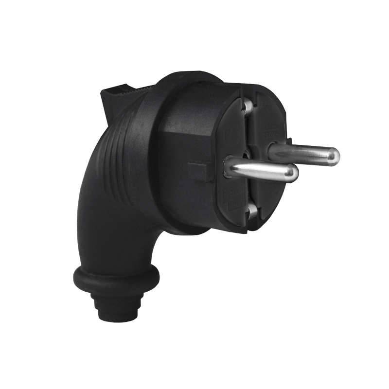 Вилка каучук. угловая с/заз. IP44 UNIVersal 1241