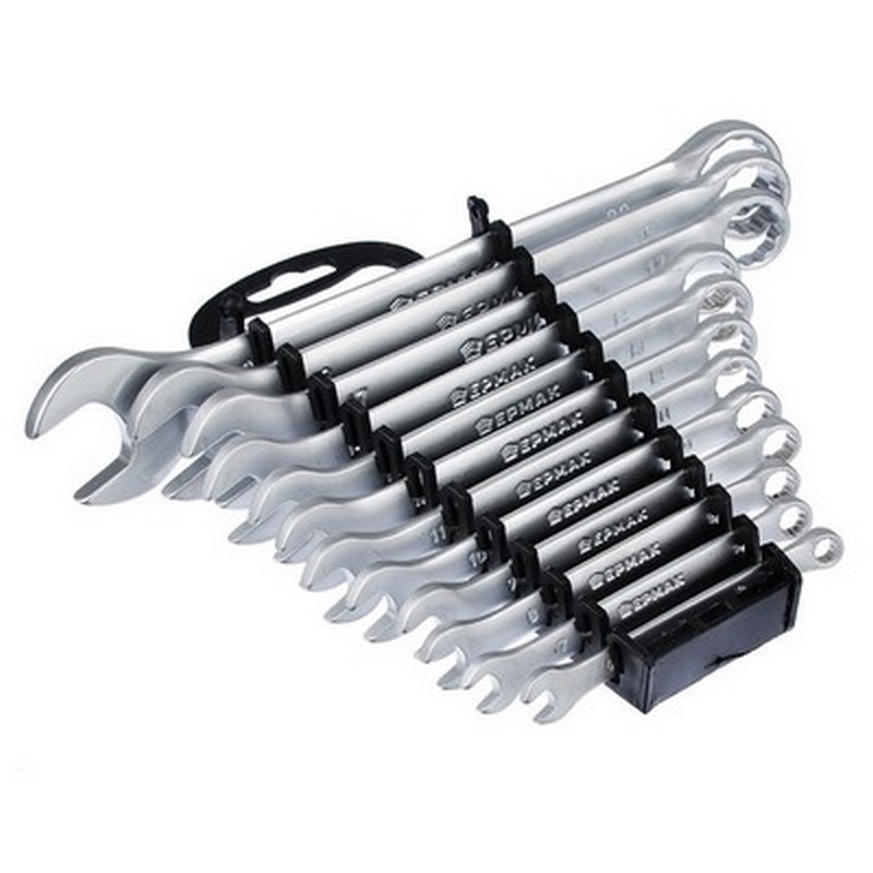 Набор ключей комбинир. 6-22мм (12шт) CrV матов. ЕРМАК 736-050