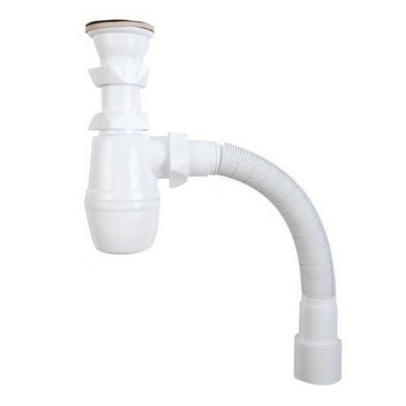 Сифон МИНОР 1 1/2"*40 с гофр.трубой 40*40/50 SM1102  30718026