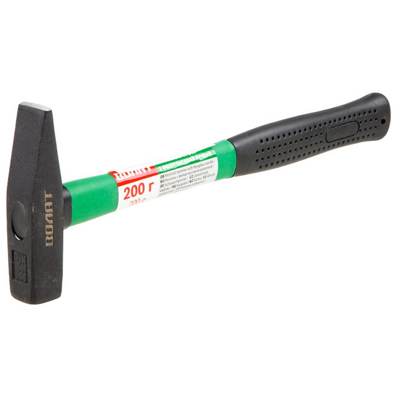 Молоток 200г фиберглас.рукоят. ВОЛАТ 10180-02