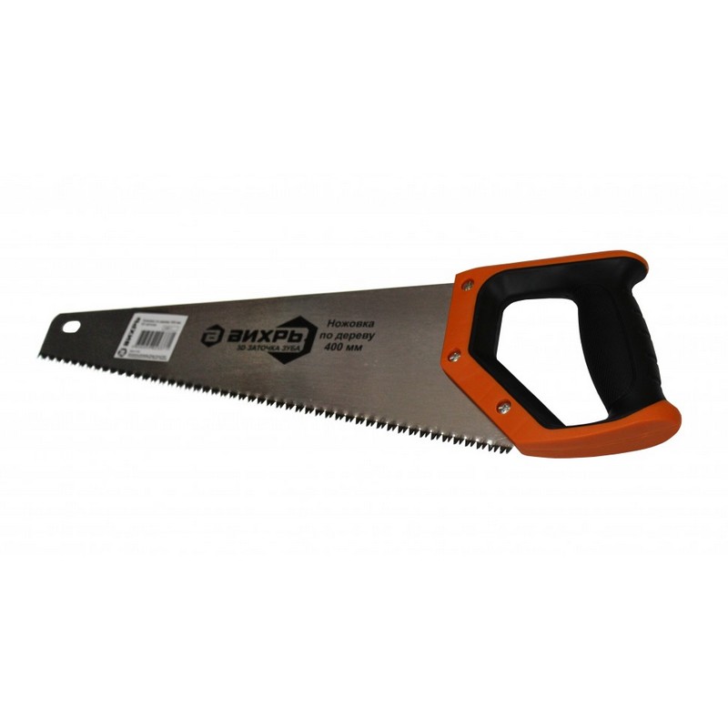 Ножовка по дереву 400мм 6-7 tpi 3D-заточ. ВИХРЬ