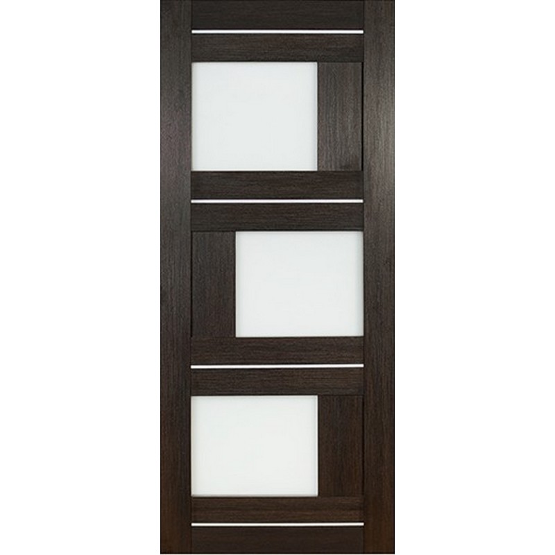 Дверное полотно мод. №11 экошпон венге 2000х800 стекло 