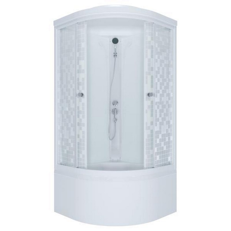 Душевая кабина Ультра Б,ДН3 высокий поддон 90*90 МОЗАЙКА