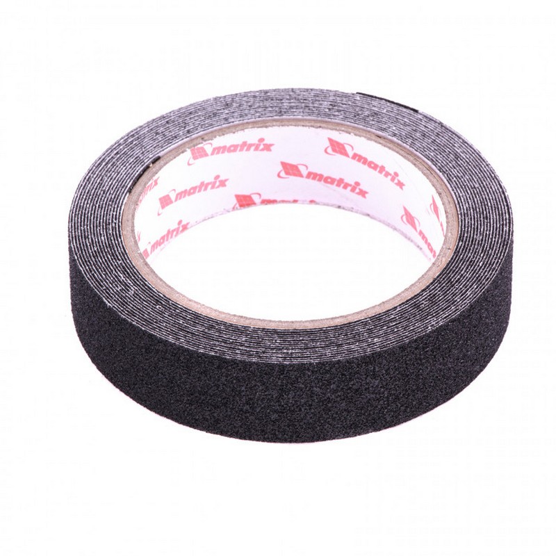 Лента противоскользящая клейкая 25мм 5м черная Matrix 88705