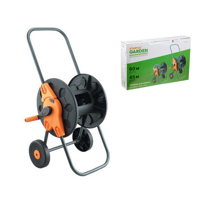 Катушка для садового шланга, на колесах (1/2"-до 60м, 3/4"-40м) STARTUL ST6015-01