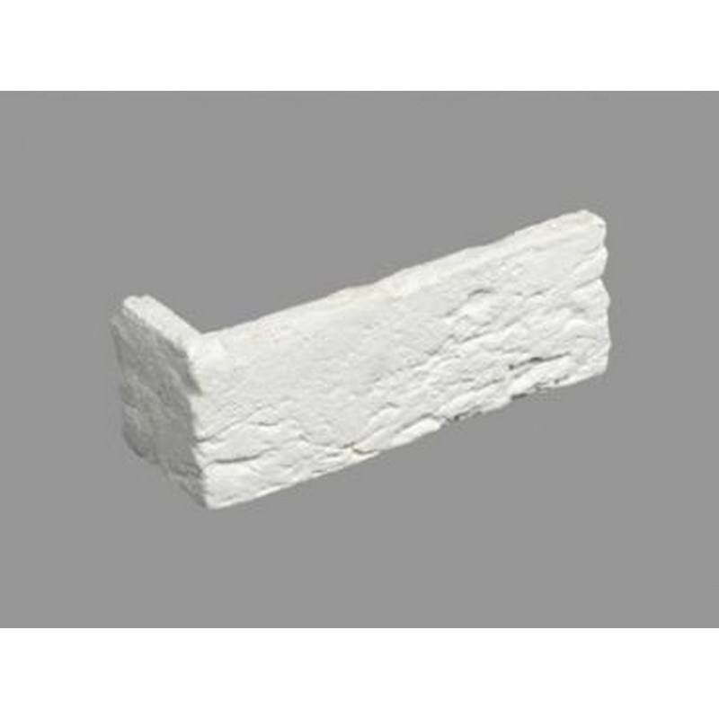 Угловой элемент КИРПИЧ классик (белый) 1,8 м.п