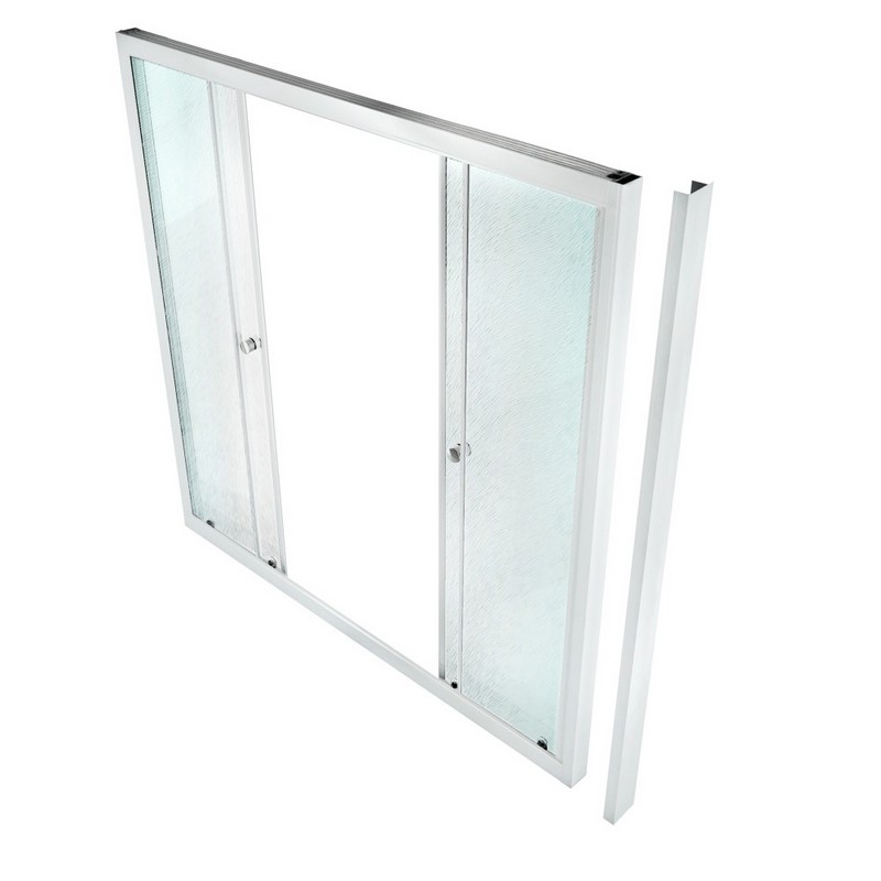 Штора на ванну 2 двери 1700 мм ,РИФ