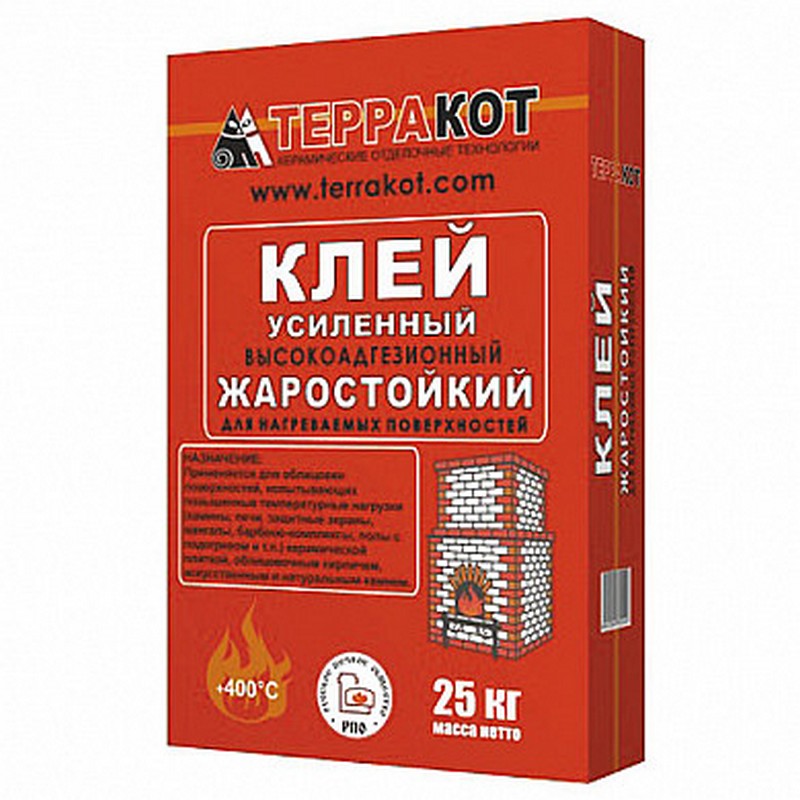 Клей усиленный жаростойкий 25 кг