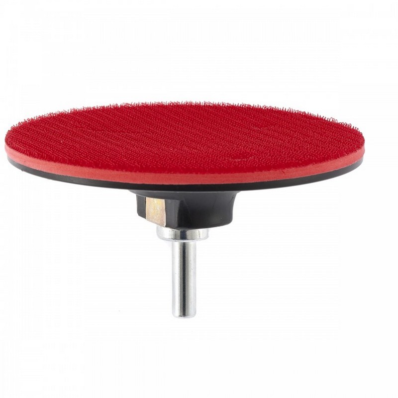 Диск опорный для МШУ 115мм М14 с липучкой +насадка для дрели, твердый MATRIX 76229