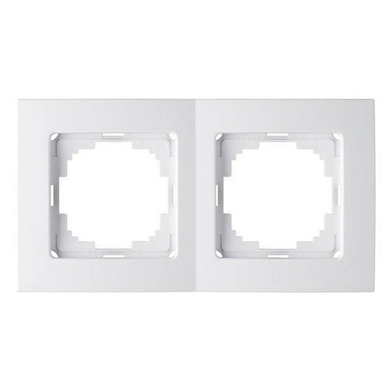 Рамка 2-мест белая NILSON TOURAN EKO Naturel