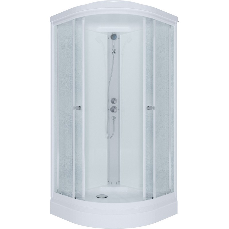 Душевая кабина РИФ А низкий поддон 100*100 (ДН4,ГРЕЙС,белый)