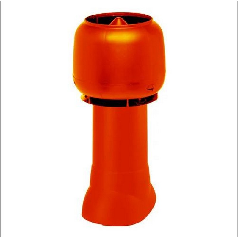 Труба вентиляции в сборе 110/160/500 красная (утепл)