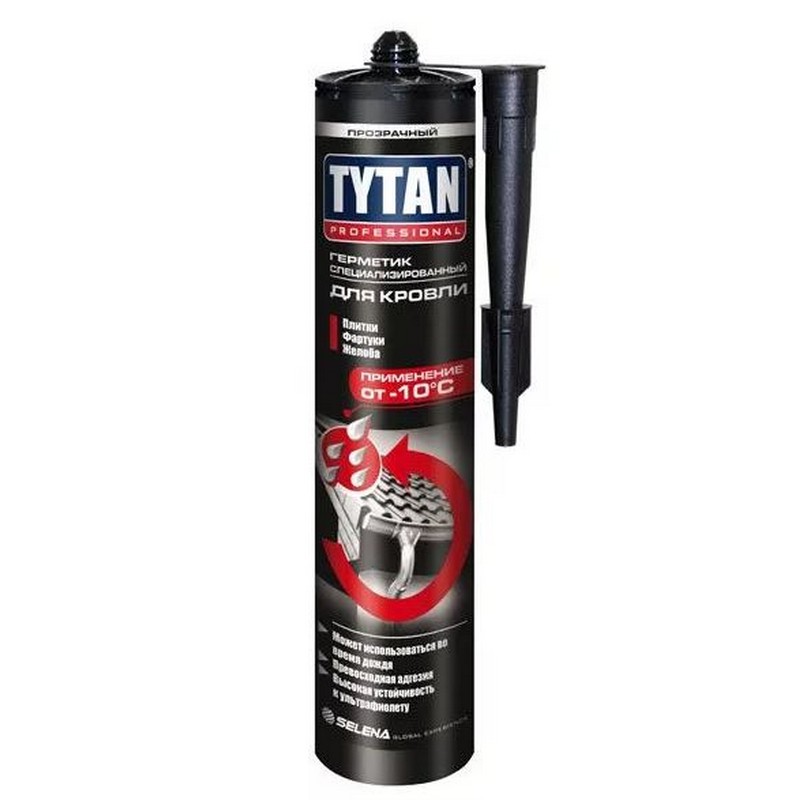 Герметик специализированный д/кровли Титан  прозрачный 310мл 