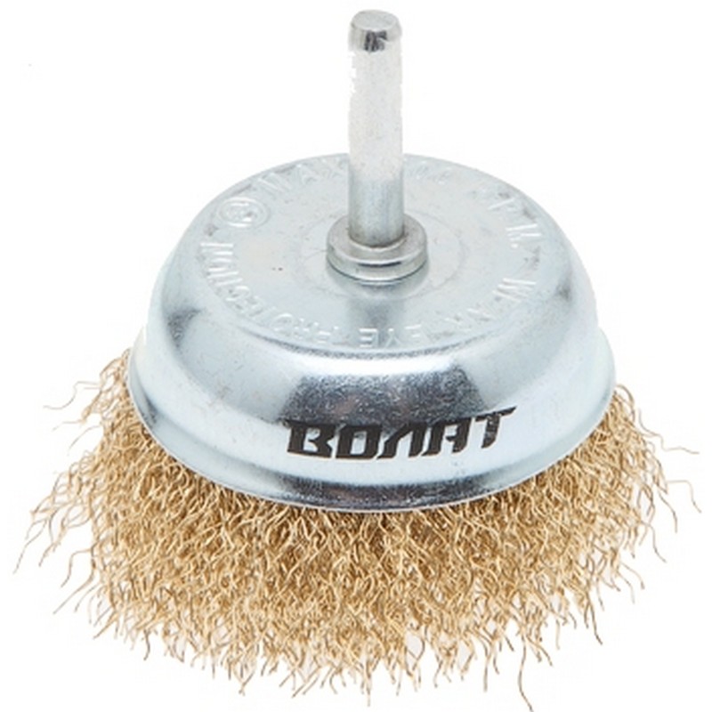 Кордщетка для дрели чашеобразная 75мм мягкая ВОЛАТ 81010-75