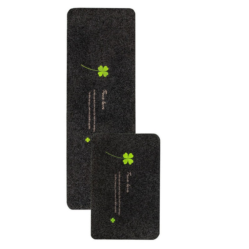 Коврик на кухню ВЕЛЮР набор 40*60см, 40*120см (серый)