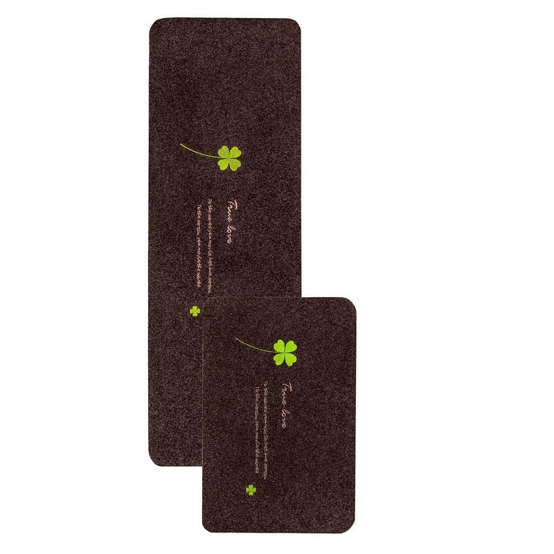 Коврик на кухню ВЕЛЮР набор 40*60см, 40*120см (чёрный)