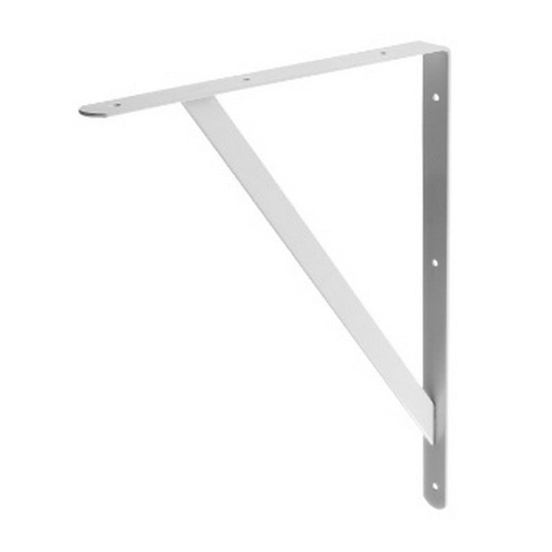 Уголок-кронштейн для полок усиленный 300х200 белый