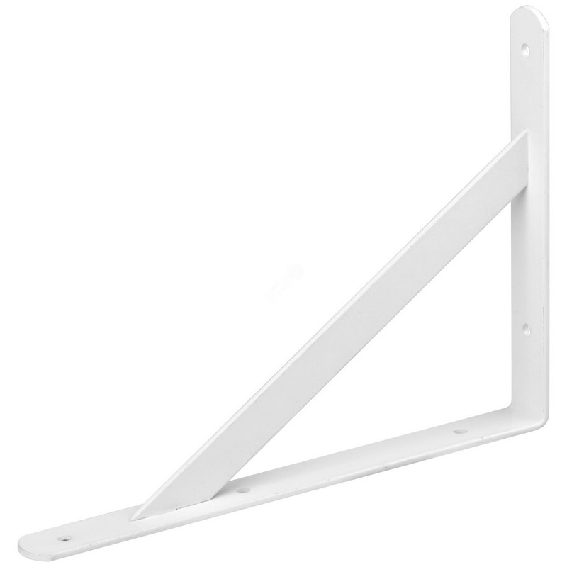 Уголок-кронштейн для полок усиленный 400х280 белый