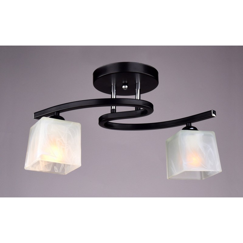 Светильник РС19260 BK+CR/3C (металл,стекло,Е27) п/ос                                                            