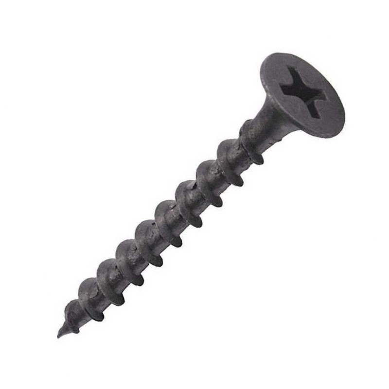 Саморезы черные по дереву 4,8х150