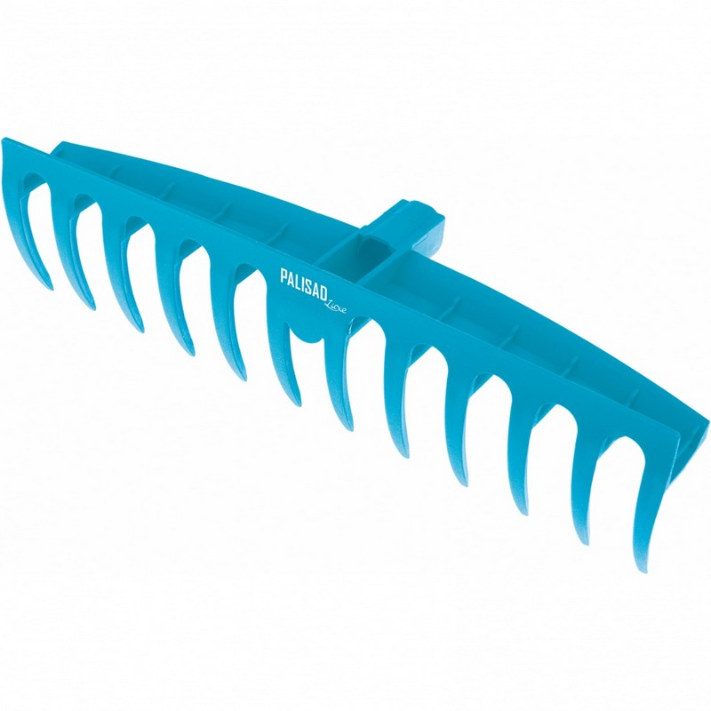 Грабли пластиковые 12-зуб. 400мм (плоский зуб) усиленные Palisad LUXE 61732