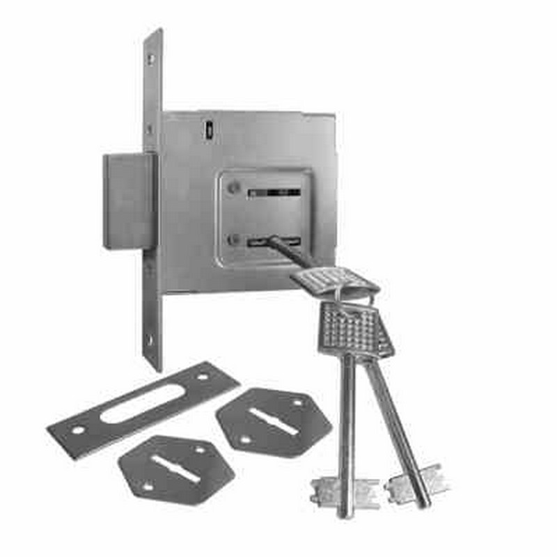 Замок врезной ЗВ8-4.1 3 ключа ПТИМАШ