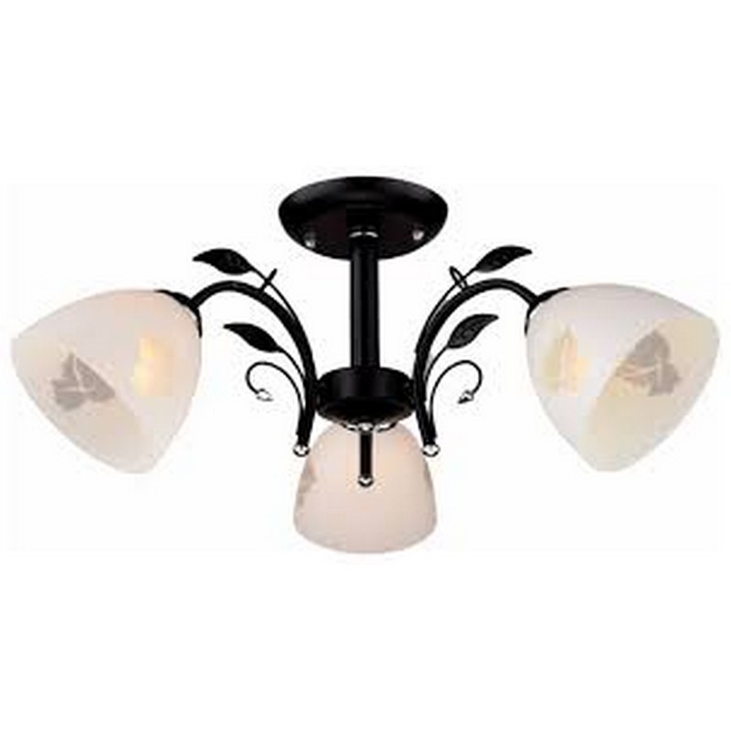 Светильник РС20001 BK+CR/3C (металл,стекло,Е27)