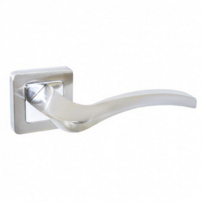 Ручка дверная  АРТ "ПАОЛА" SN (матовый никель) "Аллюр"