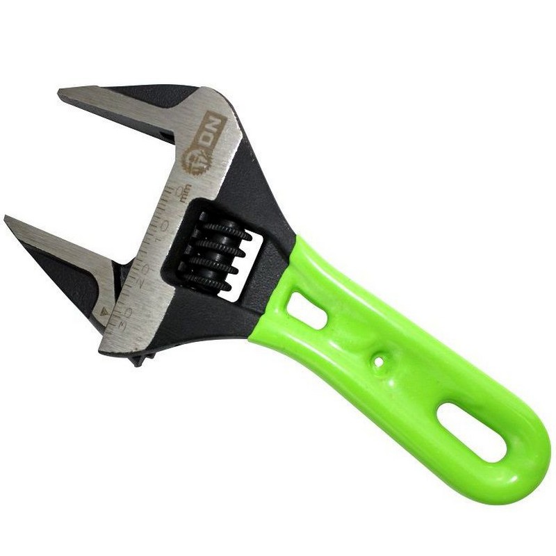 Ключ разводной 0-34мм тонкие губки, укороченная рукоятка 140мм CrV ON 04-01-200