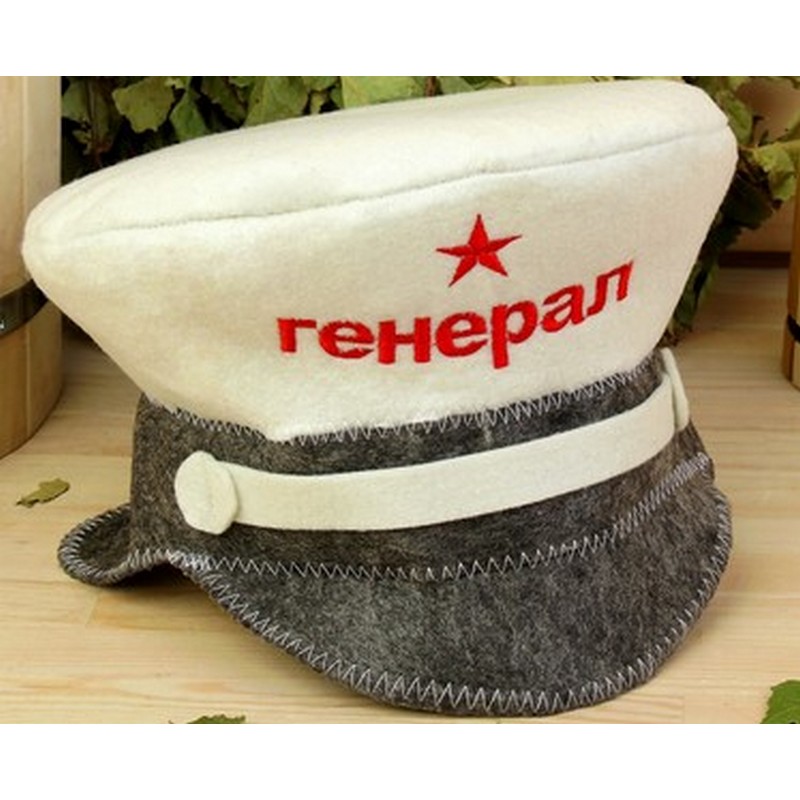 Шапка банная "Фуражка.Генерал" эконом