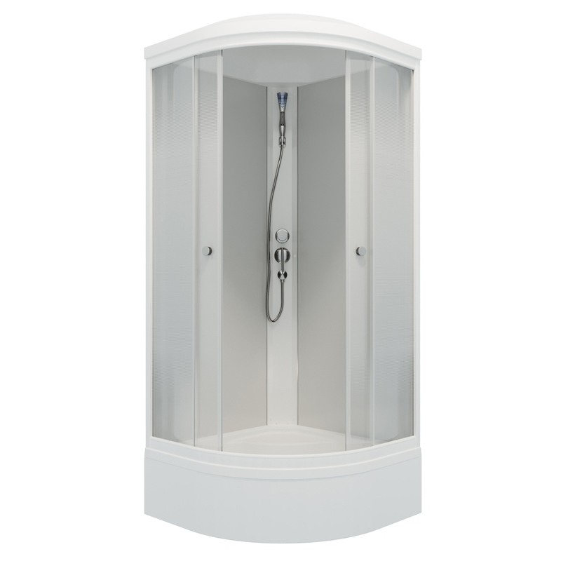 Душевая кабина ЛАЙТ А низкий поддон 100*100 (ДН4,ГРАДИЕНТ,белый)