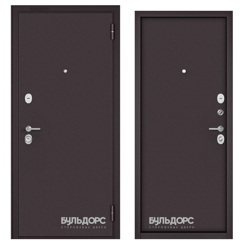 Дверь мет. Famili Eco (антрацит/антрацит) Steel 860 левая