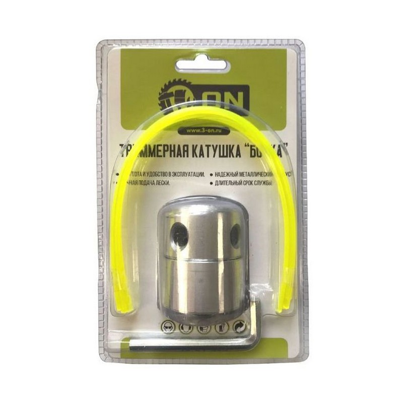 Катушка для триммера металлическая Бочка ON 15-01-220