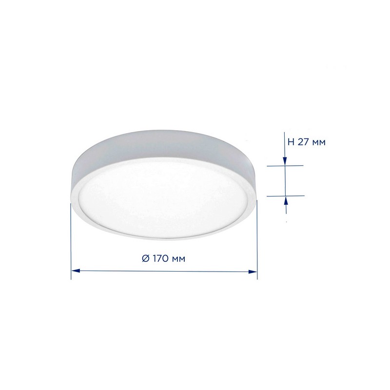 Светильник LED круг. 18вт 4500К d170мм 1440lm APEYRON 06-40