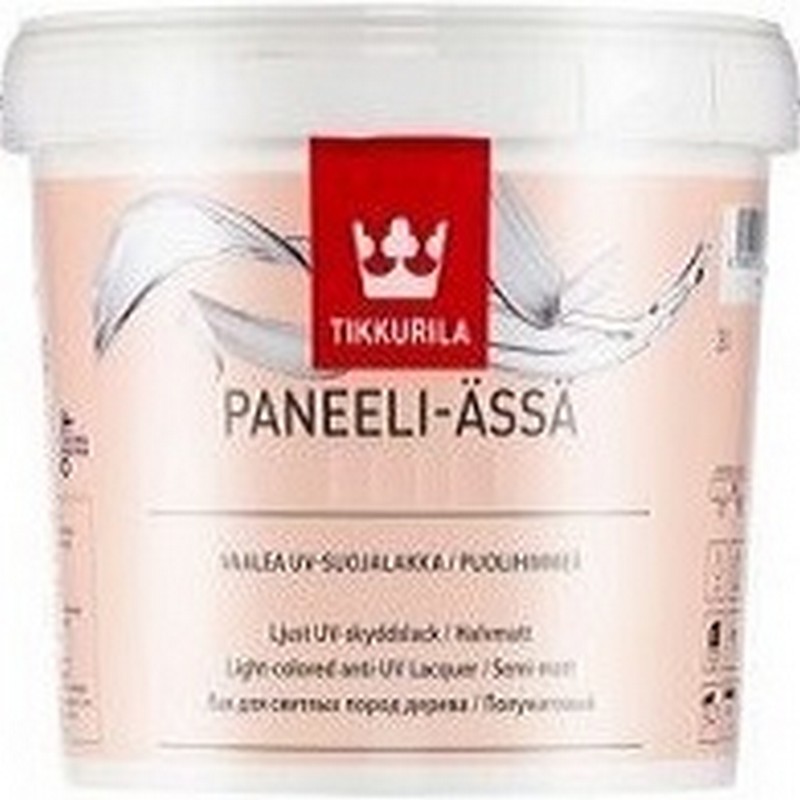 Лак для панелей Tikkurila PANEELI-ASSA EXPERT полумат. 2,7л