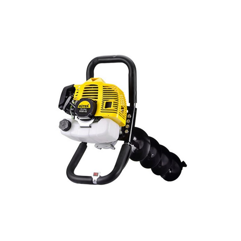Мотобур бензиновый HUTER GGD-52, 1400вт/1,9лс 2-такт. 8,45кг без шнека