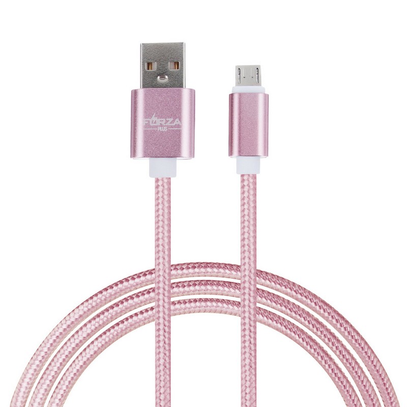 Кабель для зарядки Micro USB удлиненный 1,5м 1,5А ткан.опл. FORZA 916-031
