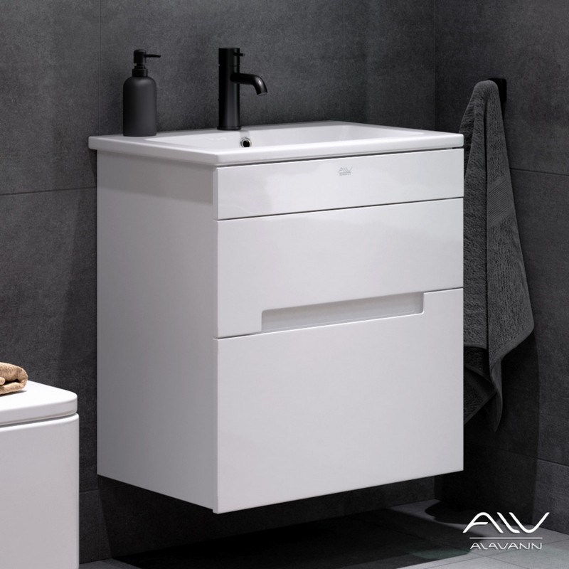 Тумба RITA 60 под умывальник "ЭЛИНА/НИКА/QUADRO60" белая