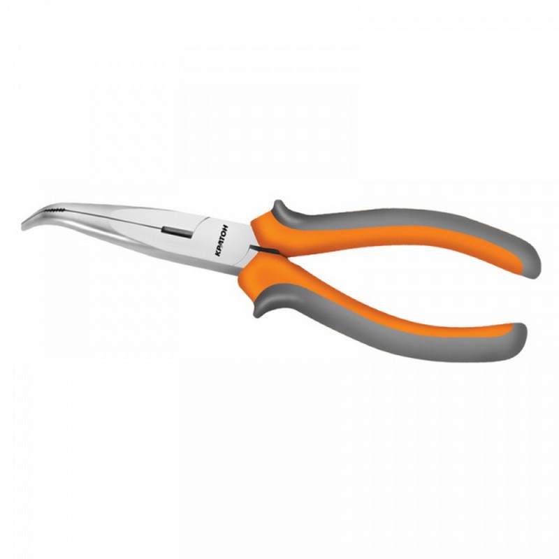 Тонкогубцы 150мм изогнутые Сr-V КРАТОН Home Master 21201011