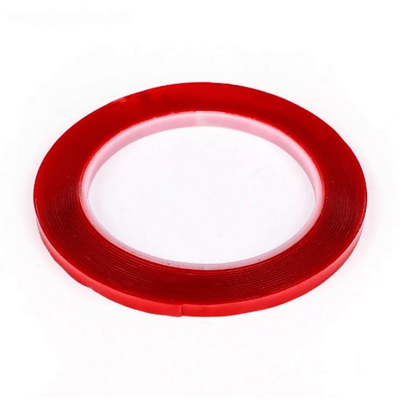 Клейкая лента TORSO, прозрачная, двусторонняя, акриловая, 6 мм х 5 м   