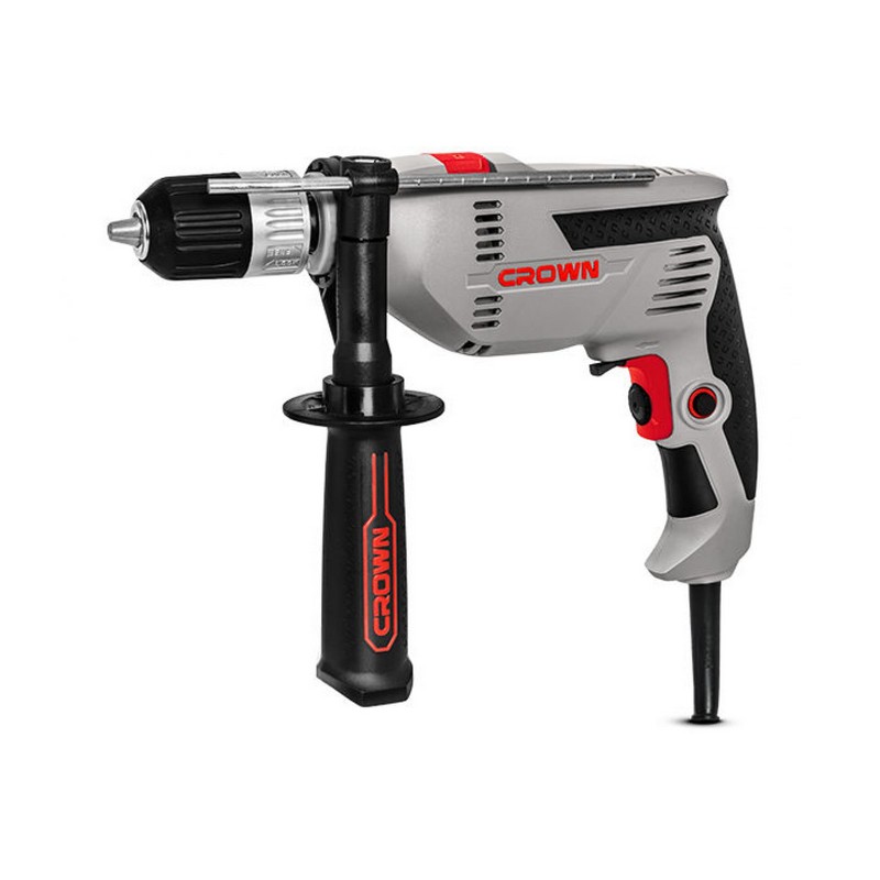 Дрель ударная CROWN CT10129С, 750вт 0-2800об/мин БЗП13мм 1,9кг коробка
