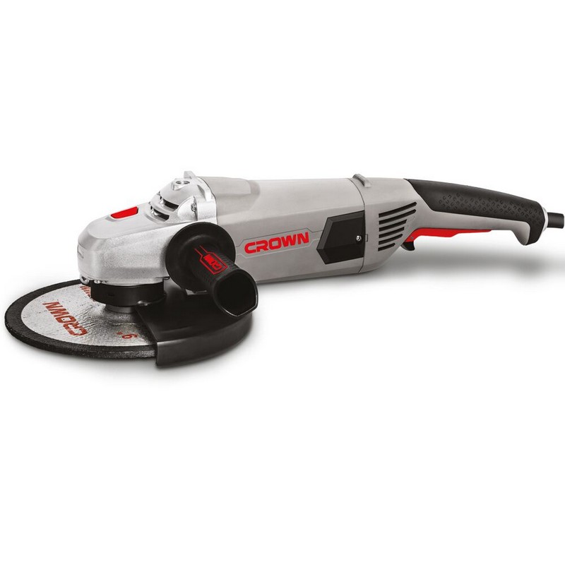 Шлифмашина угловая CROWN CT13489-230S, 2600вт 230мм плав.пуск 5,9кг коробка
