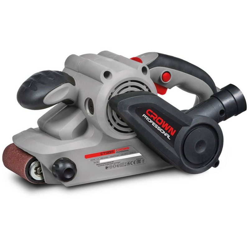 Шлифмашина ленточная CROWN CT13311, 810вт 76х533мм